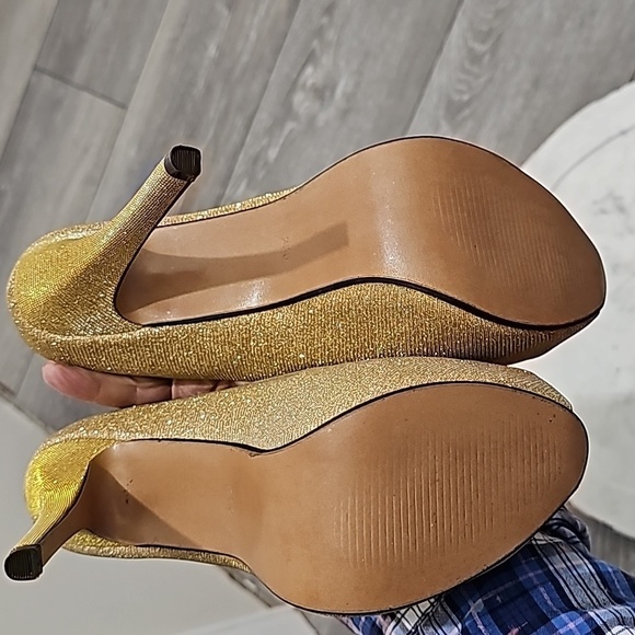 OCHENTA Women's Peep Toe Heels Platform Pumps Size 9.5 - Picture 11 of 13